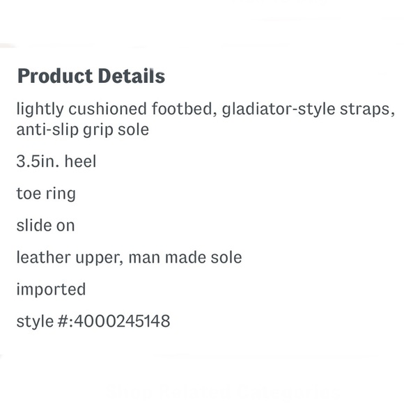 Aerosoles Leather Harley Heel Sandals Tan Wheat Gladiator Straps Women’s 8.5 - Picture 13 of 13